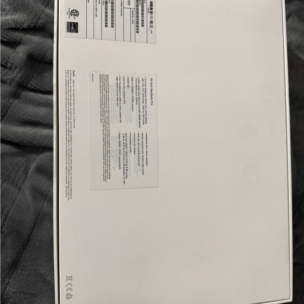 Apple MacBook Pro Packaging in White